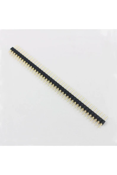 ROBİZ 1x40 Pin Precision Erkek Header Tek Sıra 2.54mm 180 Derece Altın Kaplama Yuvarlak Kırılabilir - 7