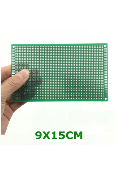 ROBİZ 9x15cm Proto Pcb Pertenaks Prototip Deney Kartı Delikli Plaket - Resim 7