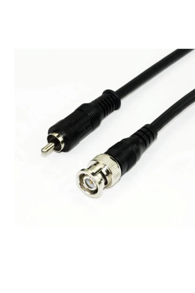 ROBİZ Bnc To Rca Kablo 1 Metre Video Ses Sinyal Taşıyıcı Konnektör - Resim 4