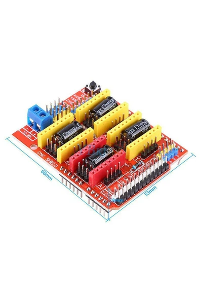 ROBİZ Arduino Cnc Shield A4988 Drv8825 Drv8833 Cnc 3d Yazıcı Step Motor