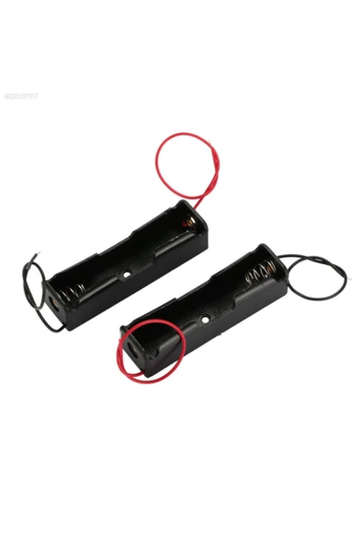 ROBİZ Tekli 1 li 18650 Pil Yuvası Kablolu Tutucu 3.7V Pil Şarj Kutusu - Resim 2