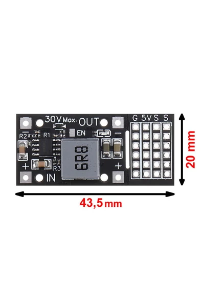 ROBİZ Mp2482 Modül 24v To 5v 5a Voltaj Düşürücü Modül 6 Kanal Servo Motor Sürücü Regülatör Güç Kaynağı - Resim 8