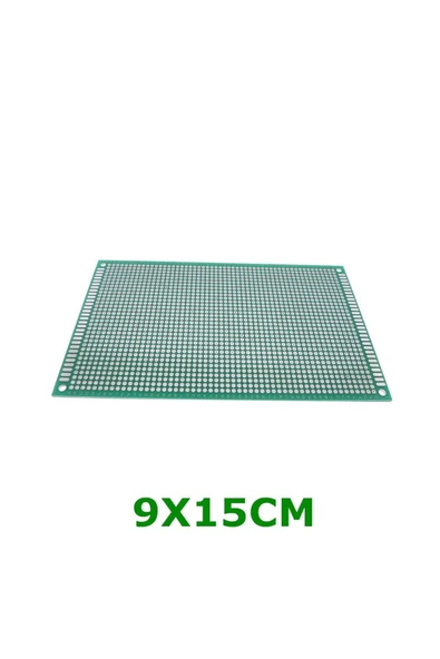 ROBİZ 9x15cm Proto Pcb Pertenaks Prototip Deney Kartı Delikli Plaket - Resim 6