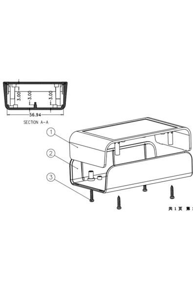 ROBA Ak-s-03 Plastik Kutu A11 ( Siyah-beyaz ) Elektronik Devre Kutusu - Resim 10