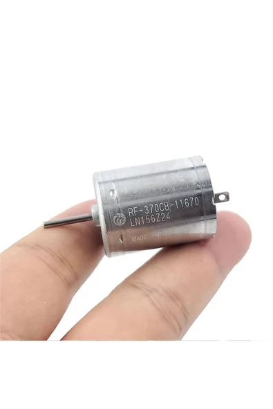ROBİZ Rf-370 Dc Motor Dc 24v 6000rpm Rf370 Uyumlu Oyuncak Rc Araba Su Motoru Klima Uçak Bot Rf-370cb-11670 - Resim 2