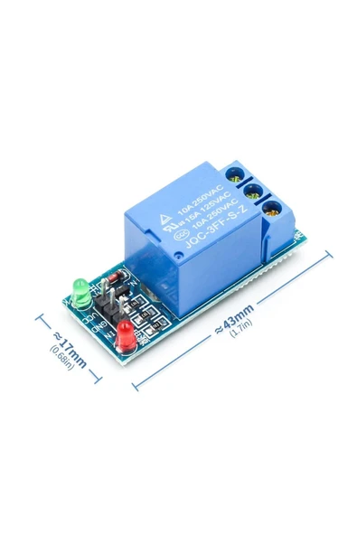 ROBİZ 1 Kanal 5v Röle Modül 220v 10a Güç Kontrol Anahtarı - Resim 9