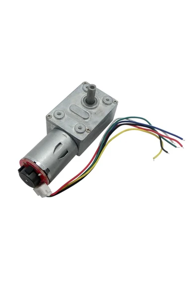 ROBİZ Jgy-370b Dc Motor 12v 30rpm Enkoderli Redüktörlü Hız Okuyucu - Resim 5