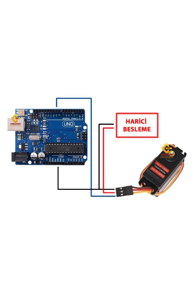 ROBİZ Td-8120mg 20kg 180 Derece Metal Dişli Servo Motor 20kg Yüksek Tork Su Geçirmez Çift Rulman - Resim 8