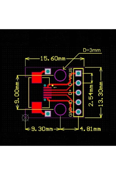 ROBİZ Micro Usb To Dip Çevirici Pcb 5v Usb Haberleşme Deney Prototip - Resim 8