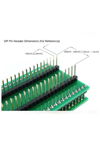 ROBİZ Sop44 To Dıp44 Çevirici Adaptör Eeprom Programlayıcı Entegre Ic Çip Çevirici Test Yaylı Soket Pin - Resim 7