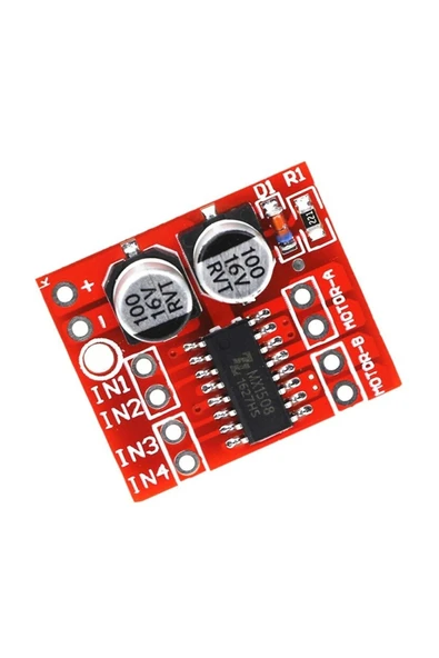 ROBİZ Mini L298n Mx1508 Iki Kanal Dc Motor Sürücü Modül 1.5a