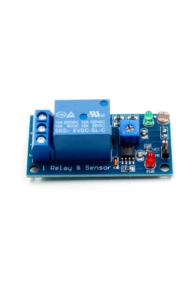 ROBİZ 5v Ldr Işık Kontollü Röle 5v Gündüz Gece Algılayıcı Röle Kartı - Resim 5