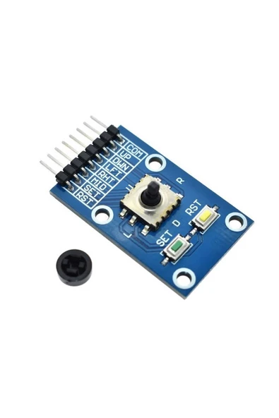 ROBİZ Navigasyon Joystick Modülü 4 Yön Joystick 3 Kullanıcı Butonu Keypad Tuş Takımı Kumanda - Resim 7