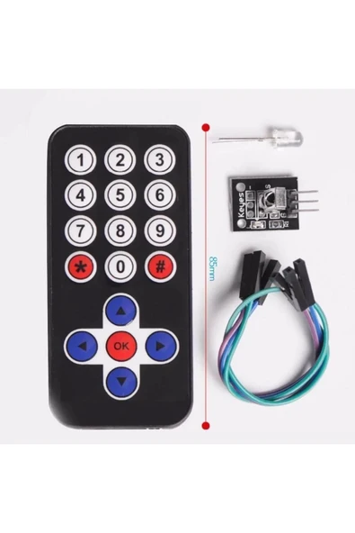 ROBİZ Ir Alıcı Verici Kumanda Seti Kızıl Ötesi Kablosuz Uzaktan Alıcı Verici Ky-022 Receiver Televizyon - 6