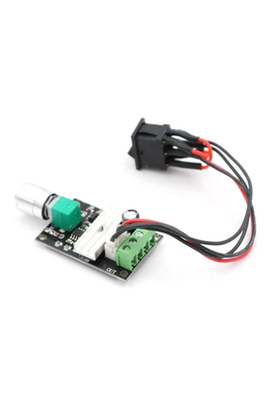ROBİZ 6v -28v 3a Dc Motor Sürücü Hız Kontrol Devresi - Anahtarlı - Resim 3