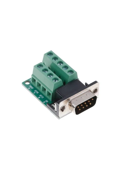 ROBİZ Db9 To Dip Adaptör Erkek 9 Pin Rs232 Com Port Klemens Çevirici