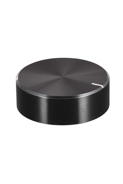 ROBİZ Alüminyum Pot Başlığı 30mm 6mm Tırtıklı Mil Siyah Metal Rotary Enkoder Potansiyometre Ses Kontrol - Resim 9