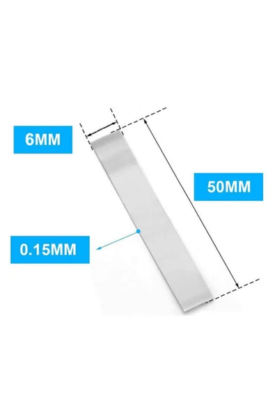 ROBİZ Nikel Tel 6mm X 50 Mm Lehimlenebilir Pil Bağlantı Teli 18650 Lio ürün görseli