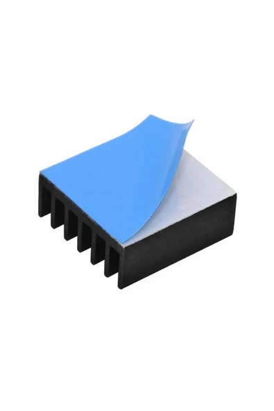 ROBİZ 14x14x6mm Aluminyum Soğutucu Siyah M3 Yapıştırma Etiketli Raspberry Xbox Chipset Ekran Kartı Ram - Resim 15