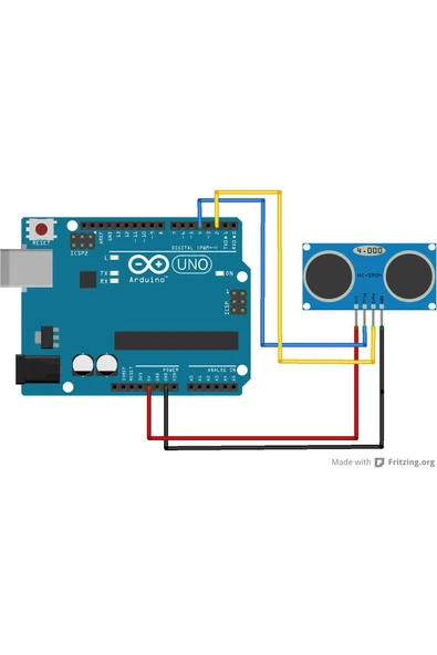 ROBİZ Hc-sr04 Ultrasonik Mesage Algılama Sensörü Mesafe Engel Uzaklık Algılama Ultrasonic Ses Sensörü - Resim 8