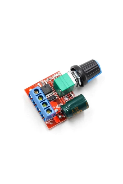 ROBİZ 5v / 35v 5a Mini Dc Motor Sürücü Hız Kontrol Devresi 0-100% Pot Kontrollü Pwm Dc Led Dimmer - 4