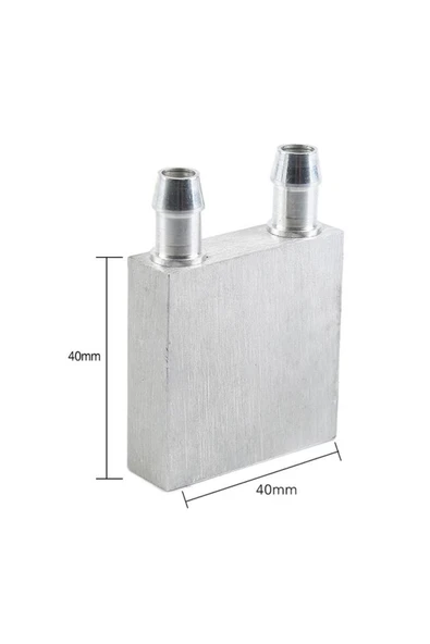 ROBİZ 4x4cm Sıvı Su Aluminyum Soğutucu Blok Bilgisayar Cpu Grafik Gpu Anakart Xbox Lazer Kafa Soğutma Fan