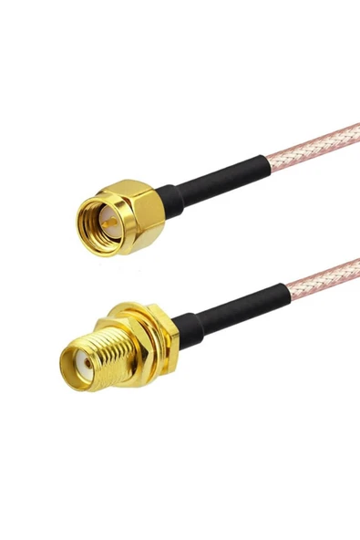 ROBİZ Rg316 10cm Sma Erkek Dişi Kablo Rf Uzatma Kablosu 50 Ohm 0-6ghz Koaksiyel Wifi Gsm Gprs Anten - Resim 3