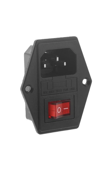 ROBİZ 220v Erkek Power Soketi Sigorta Yuvalı Ve Işıklı Açma Kapama Anahtarlı Kulaklıklı Montaj Tip - Resim 5