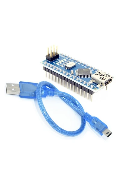 ROBİZ Arduino Nano 3.0 V3 Usb Kablo Atmel Atmega328 Geliştirme Kartı Eğitim Seti Kiti - 10