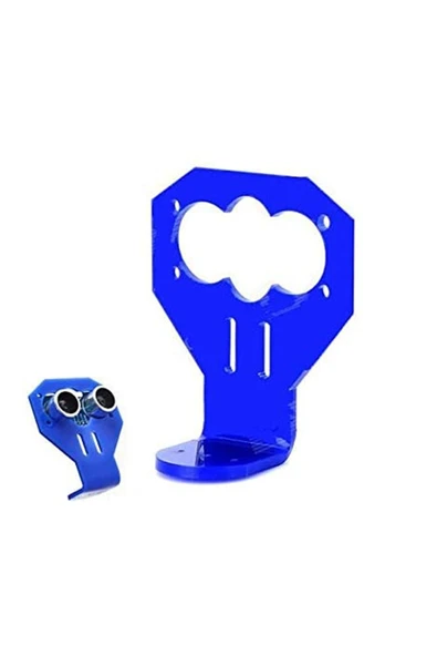 ROBİZ Hc-sr04 Ultrasonik Sesnsör Bağlantı Aparatı Mesafe Sensör Tutucu Servo Akılı Araba Robot Engel - Resim 5