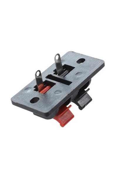 ROBİZ 2li Hoparlör Terminal Soketi Panel Montaj Tip Yaylı Speaker Ses Kablo Bağlantı Birleştirme Konnektör - Resim 3