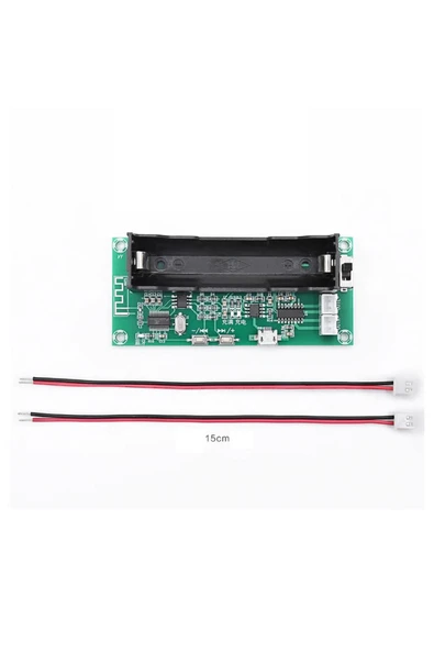 ROBİZ XH-A153 Bluetooth Mp3 Modül 18650 Lityum Pil Soketli  DC 5V  Pam8403 Stereo 3W+3W D Sınıf Amfi Ses