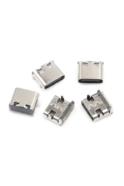 ROBİZ Type-c Usb Soket 16 Pin Smd Usb 3.1 Cep Tel Elektronik Cihaz Usb Port Konnektör Şarj Soketi Dişi - Resim 7