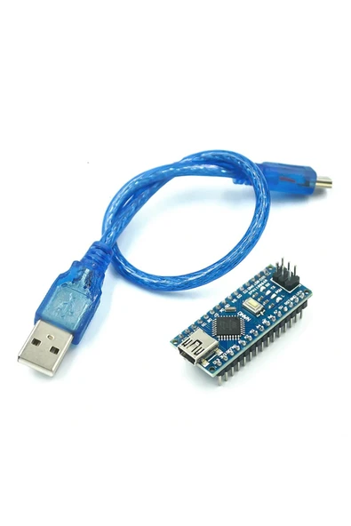 ROBİZ Arduino Nano 3.0 V3 Usb Kablo Atmel Atmega328 Geliştirme Kartı Eğitim Seti Kiti
