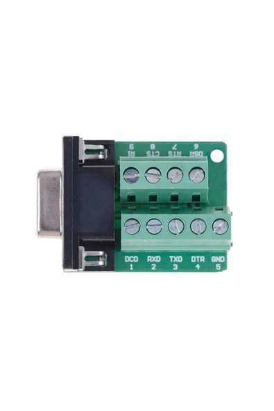 ROBİZ Db9 To Dip Adaptör Erkek 9 Pin Rs232 Com Port Klemens Çevirici - Resim 6