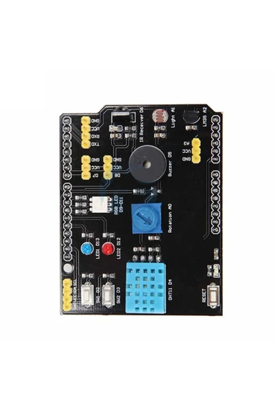 ROBİZ Arduino Sensör Shield Çok Fonksiyonlu Sensör Kartı Dht11 Lm35 Ldr - Resim 4