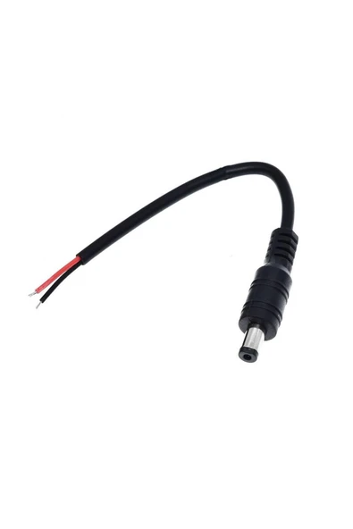 ROBİZ 5.5mm X 2.1mm 15cm Erkek Adaptör Kablosu 22awg 36v 3a Besleme - Resim 5