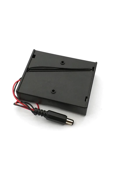ROBİZ 18650 Pil Yuvası 3lü 2.1mm Adaptör Soketli 3 Adet 11.1v Seri Lityum Lion Batarya Kutusu Tutucu - Resim 7