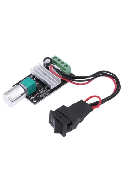 ROBİZ 6v -28v 3a Dc Motor Sürücü Hız Kontrol Devresi - Anahtarlı - Resim 2