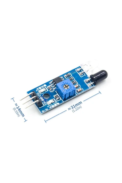 ROBİZ Arduino Ir Kızılötesi Engel Algılama Kaçınma Sensörü Akıllı Araba