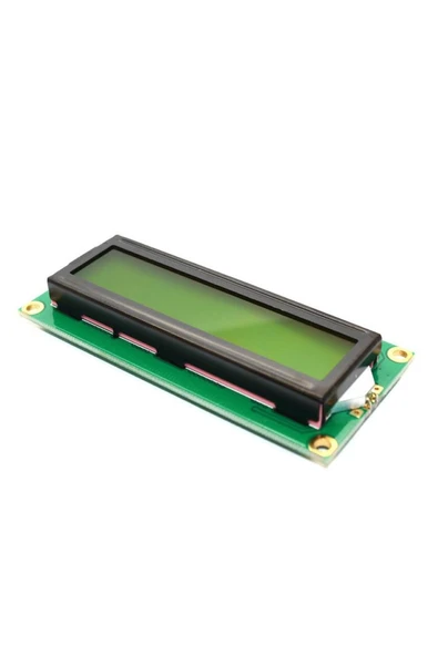 ROBİZ 1602a 2x16 Yeşil Karakter Lcd Modül Display Ekran 5v Beyaz Arka Işık 16x2 16 X 2 Standart Sol Üst - Resim 4