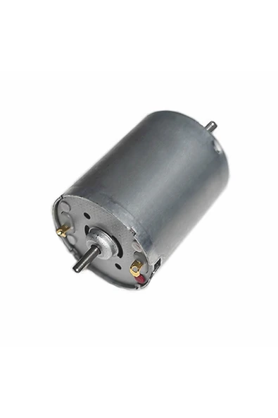 ROBİZ Rs370 Karbon Fırçalı Dc Motor Dual Çift Milli Dc 12v / 24v 13500 Rpm Rc Ucak Rc Bot Oyuncak Araba - Resim 3