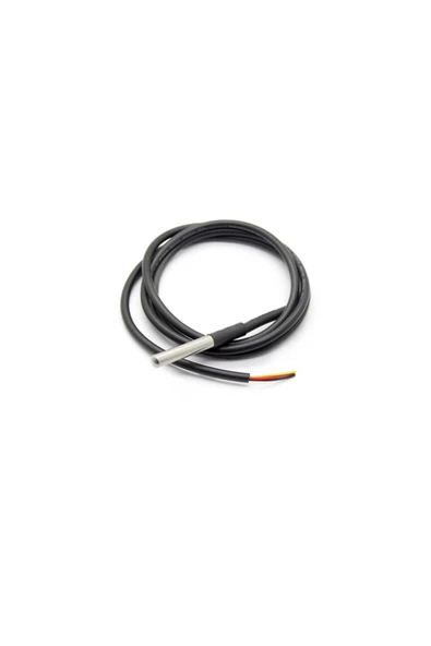 ROBİZ Kablolu Su Geçirmez Ds18b20 Ds1820 Sıcalık Isı Sensörü 1 Metre Arduino Yeni ürün görseli