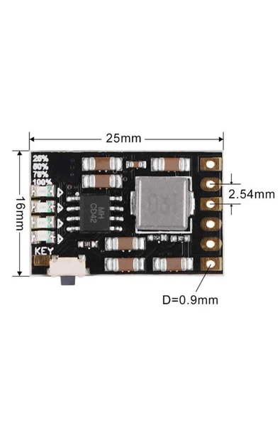 ROBİZ Mh-cd42 5v 2a Lityum Pil Şarj Deşarj Koruyuc Modül Powerbank 3-7v 18650 Lipo Batarya Akü Şarj Voltaj - Resim 8