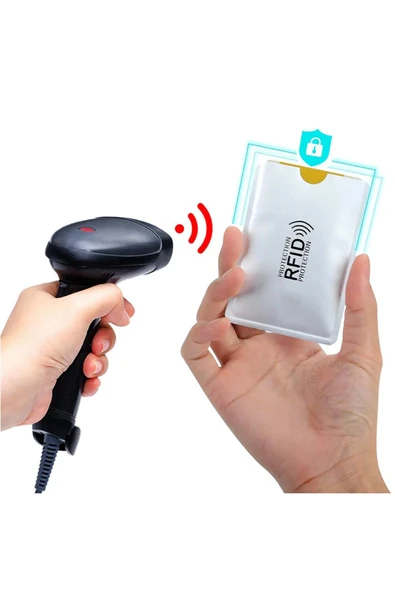 ROBİZ Temassız Kredi Banka Kimlik Kartı Koruyucu Kılıf Hırsızlık Önleyici Rfid Nfc 1 Adet - Resim 5