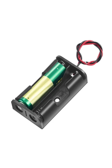 ROBİZ 2'li Aa Kalem Pil Kutusu Yuvası 3v Kablolu Kalem Pil Tutucu - Resim 8