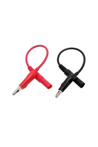 ROBİZ Timsah Uçlu Multimetre Güç Kaynağı Probu Tüm Multimetreler Ile Uyumlu Test Probu Voltmetre Avometre - Resim 5