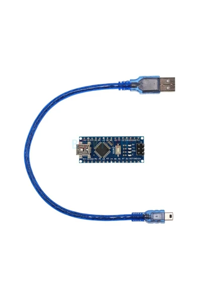 ROBİZ Arduino Nano 3.0 V3 Usb Kablo Atmel Atmega328 Geliştirme Kartı Eğitim Seti Kiti - 5