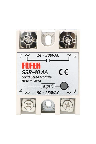 ROBİZ Ssr-40aa Ssr Röle 40a Ac 24-380v Tek Fazlı Solid State Röle Elektronik Anahtar Termostat Resiztans - Resim 13