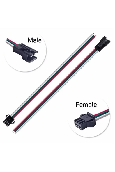 ROBİZ 3 Pin Jst Sm 10cm Kablo Çifti
